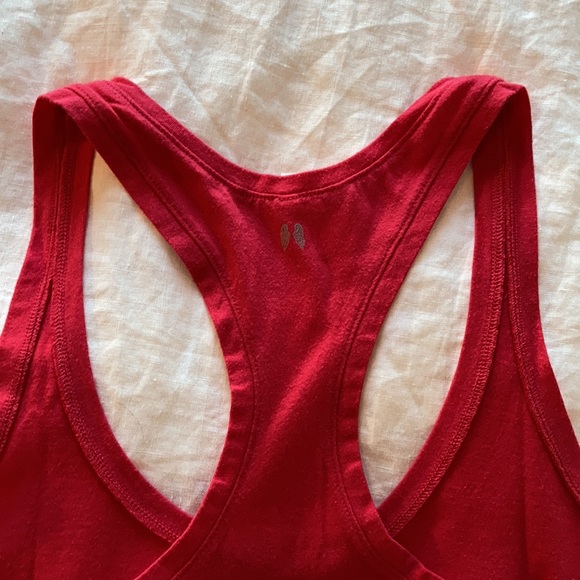 NWOT Victoria’s Secret red + white Stay the Night Racerback sleep cami tank top - Picture 9 of 11